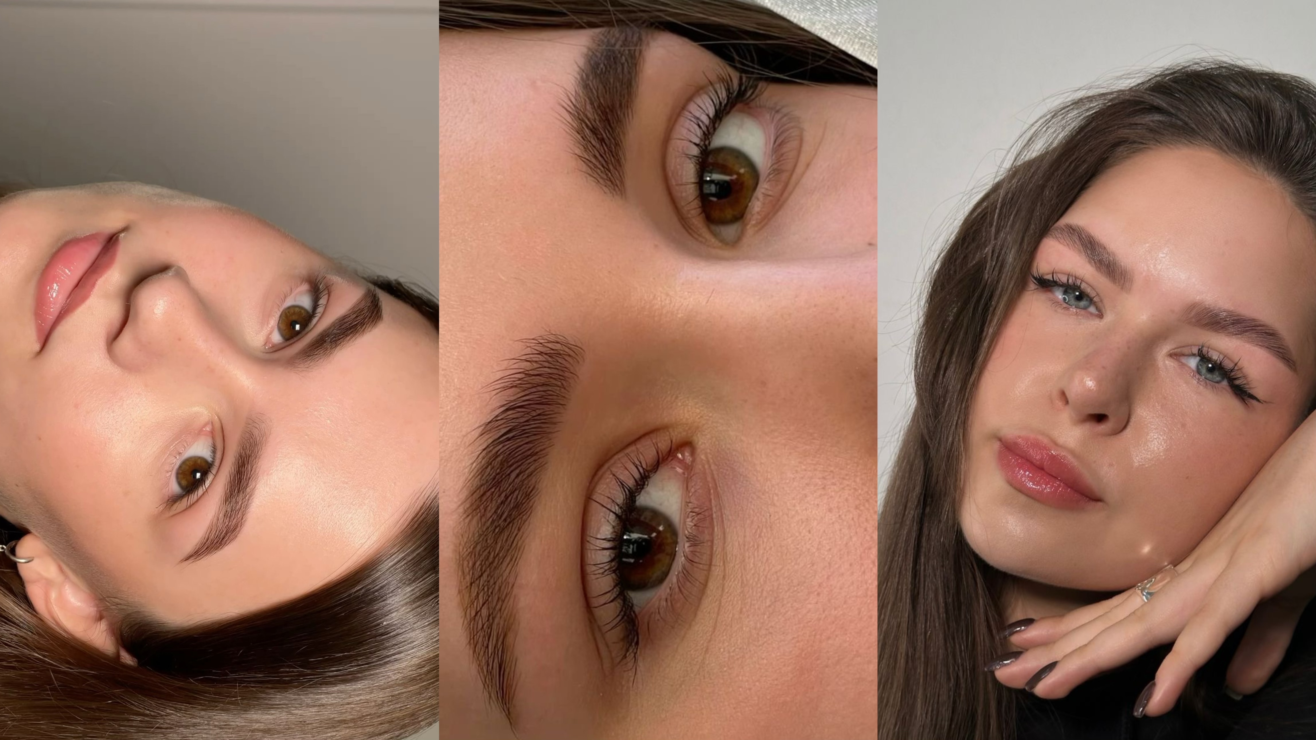 Augenbrauen färben + Korrektur